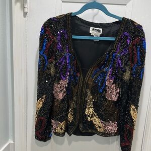 Source Unknown Multicolor Sequin Blazer